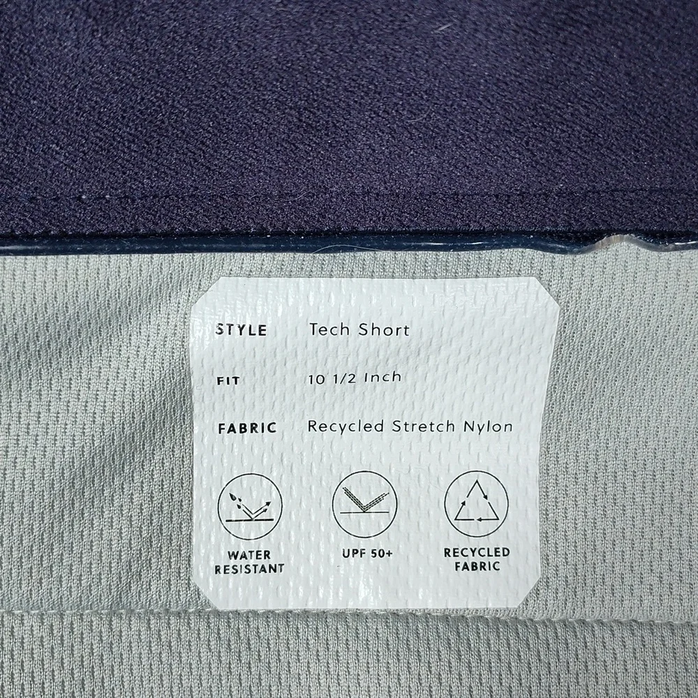 J.Crew‎ Tech Shorts Mens W36 Khaki Beige Athletic Golf 10.5 Inseam UPF 50+